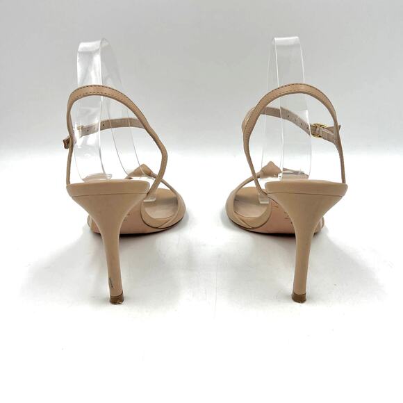 Stuart Weitzman Gloria 80 Nude Stiletto Heels Party Clean Girl - Picture 8 of 9